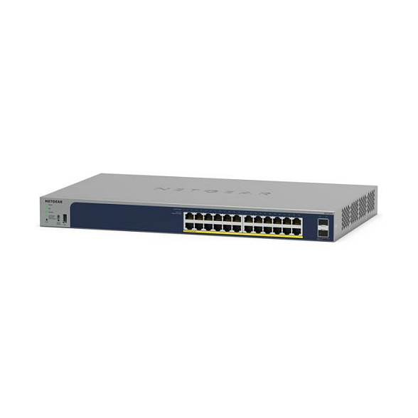 Upravljan mrežni prekidač NETGEAR GS724TPv3 (siva, Gigabit Ethernet 10/100/1000, Power over Ethernet (PoE))-0