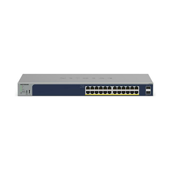 Upravljan mrežni prekidač NETGEAR GS724TPv3 (siva, Gigabit Ethernet 10/100/1000, Power over Ethernet (PoE))-1