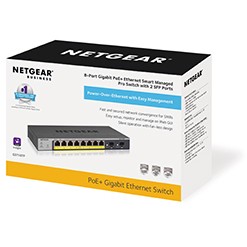 Switch NETGEAR GS110TP Managed L2/L3/L4 Gigabit Ethernet Power over Ethernet (PoE) Sivi-4