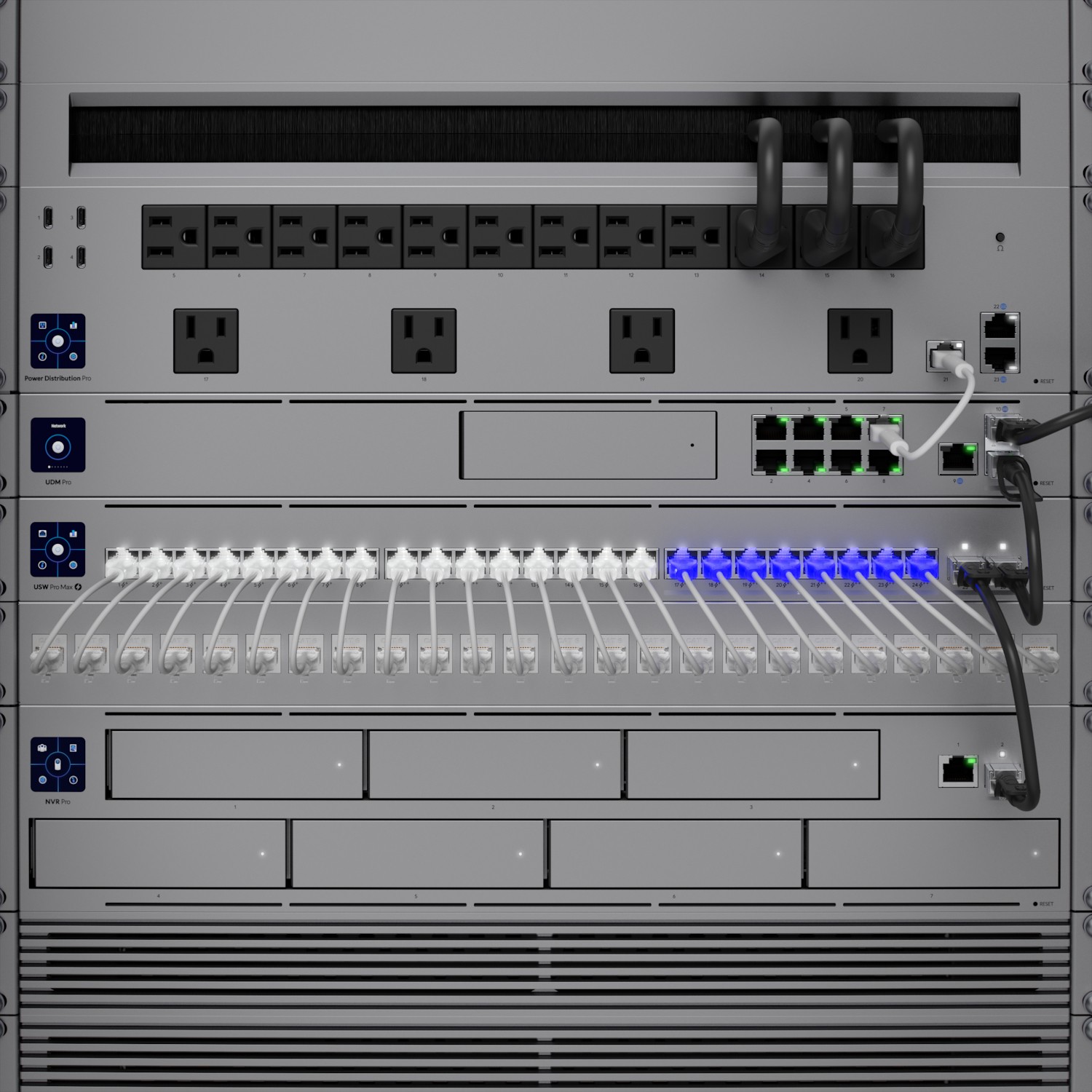 Switch UBIQUITI USW-Pro-Max-24-PoE L3 2.5G Ethernet Power over Ethernet (PoE) Siva-7