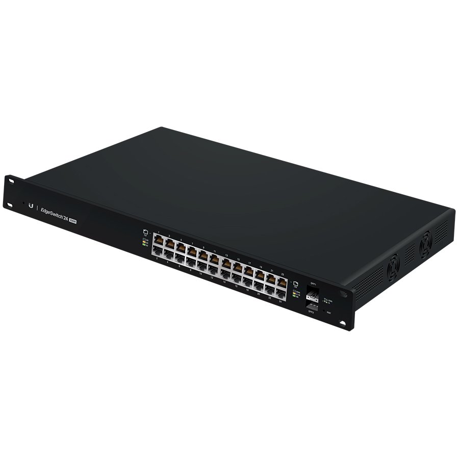 Network switch UBIQUITI ES-24-250W Managed L2/L3 Gigabit Ethernet Power over Ethernet 1U Crna-2