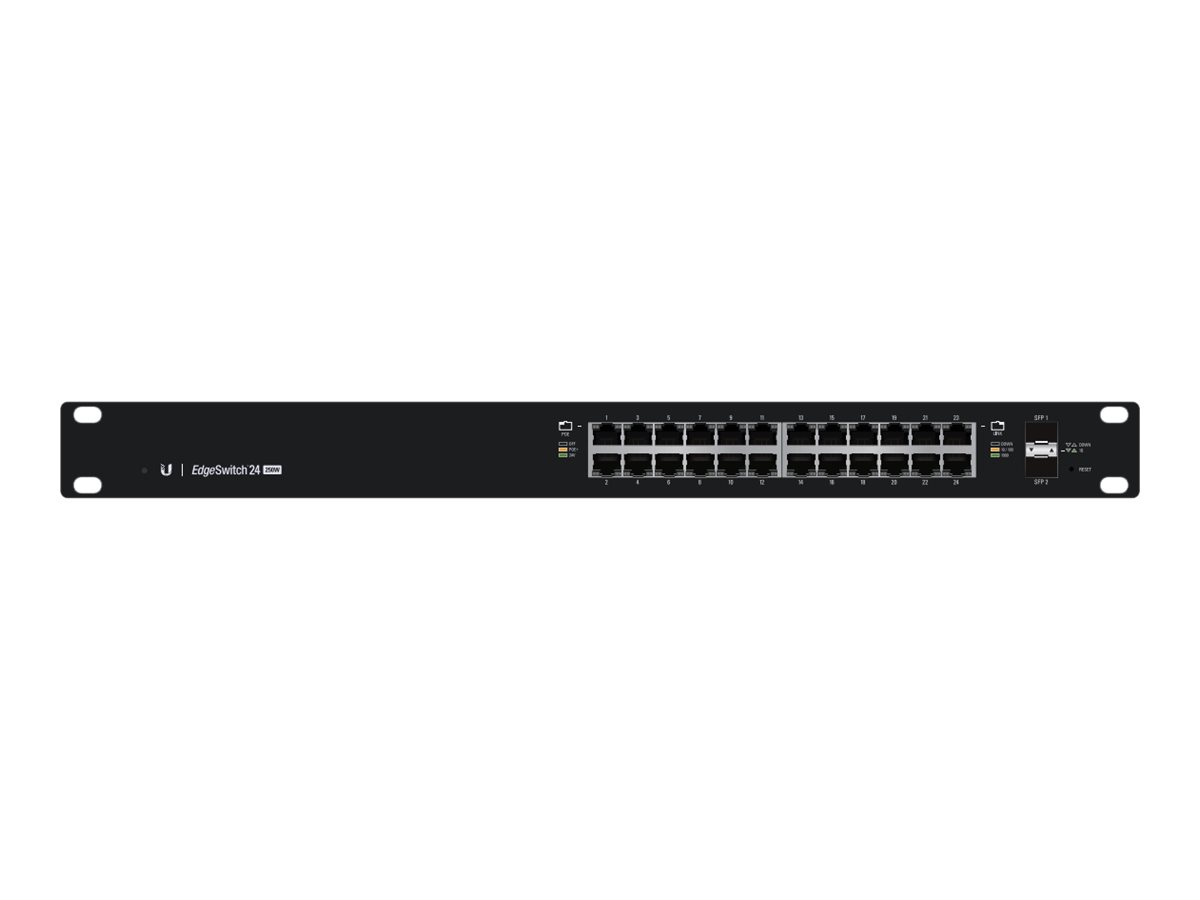 Network switch UBIQUITI ES-24-250W Managed L2/L3 Gigabit Ethernet Power over Ethernet 1U Crna-1