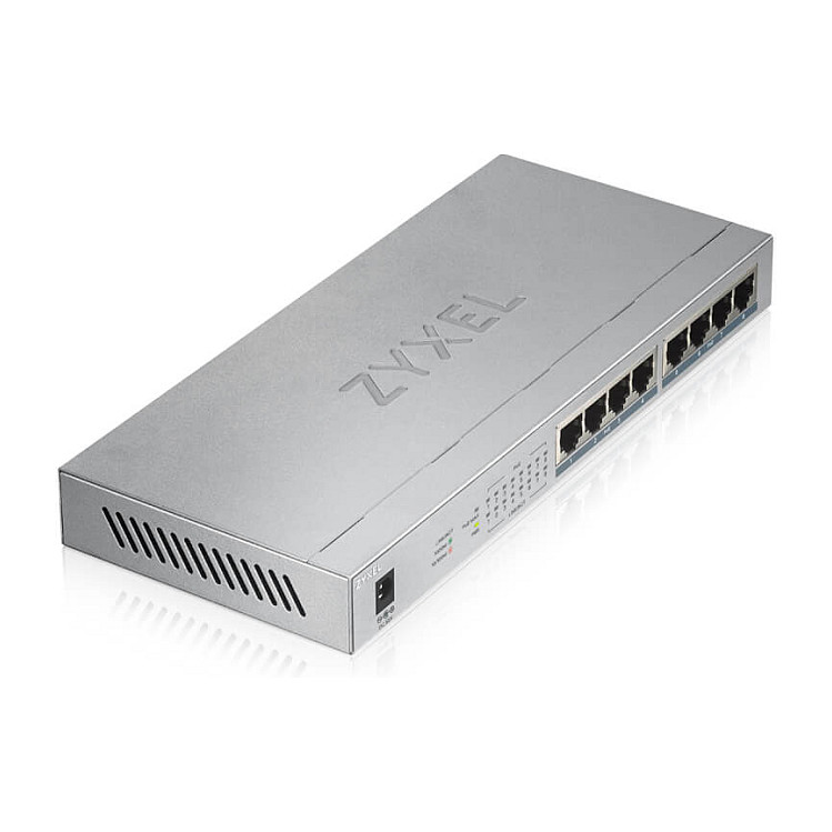 Neupravljani switch Zyxel GS1008HP (Gigabit Ethernet, 10/100/1000, Power over Ethernet sivi)-4