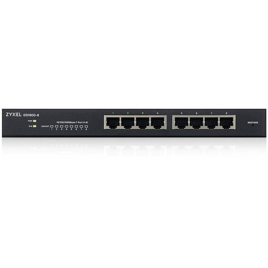 Mrežni switch ZYXEL GS1900-8 (Managed L2, Gigabit Ethernet 10/100/1000, Crni)-2