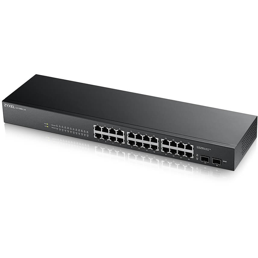 Zyxel GS-1900-24 v2 Managed L2 Gigabit Ethernet (10/100/1000) 1U Black-1