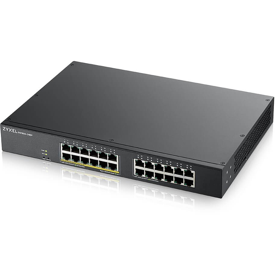 Zyxel GS1900-24EP Managed L2 Gigabit Ethernet (10/100/1000) Power over Ethernet (PoE) Black