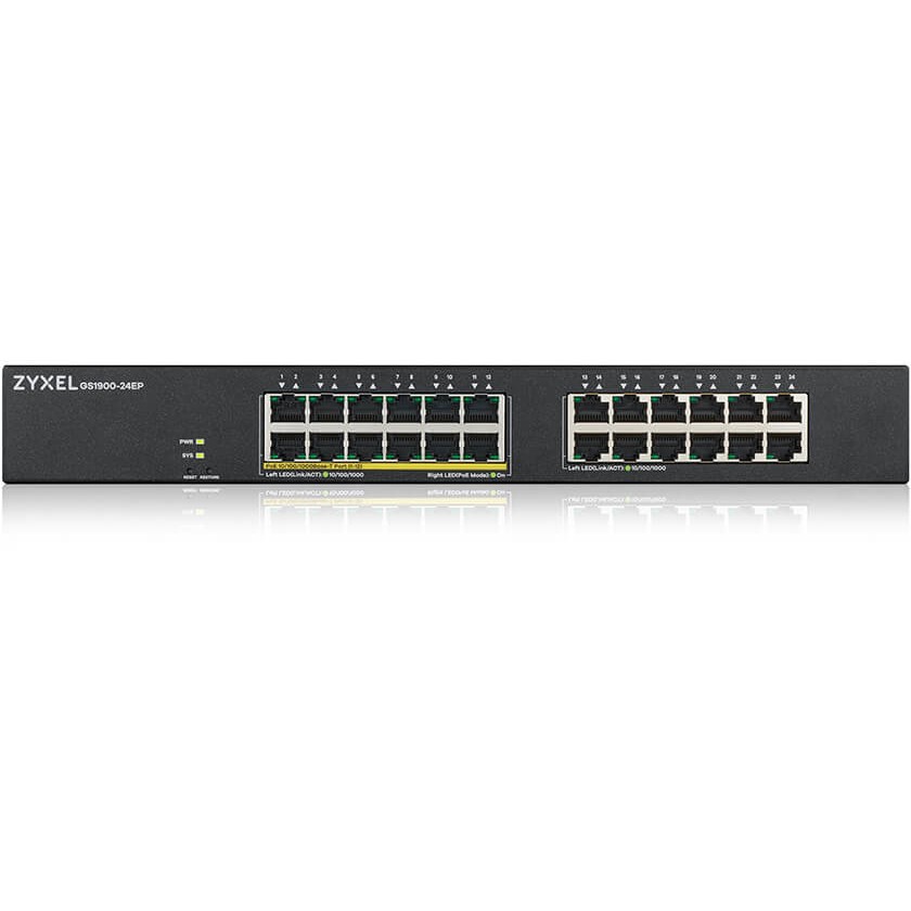 Zyxel GS1900-24EP Managed L2 Gigabit Ethernet (10/100/1000) Power over Ethernet (PoE) Black-2