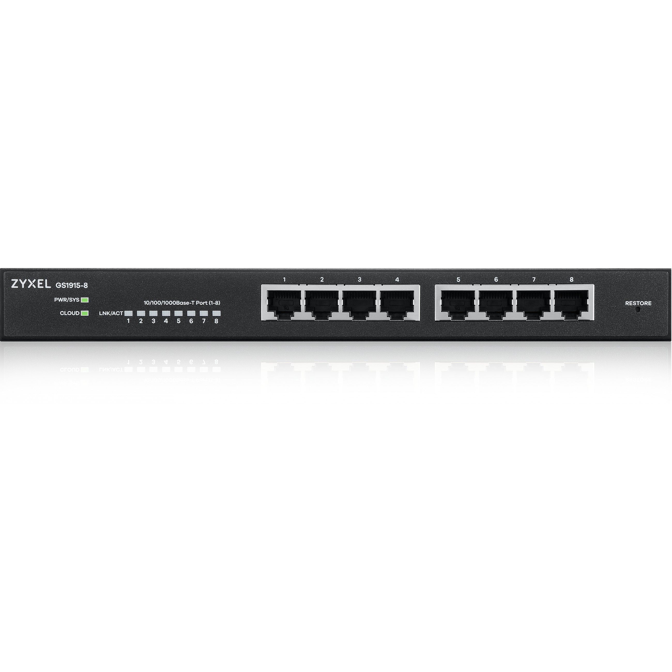Mrežni switch ZYXEL GS1915-8 (Managed L2, Gigabit Ethernet 10/100/1000, Crni)-0