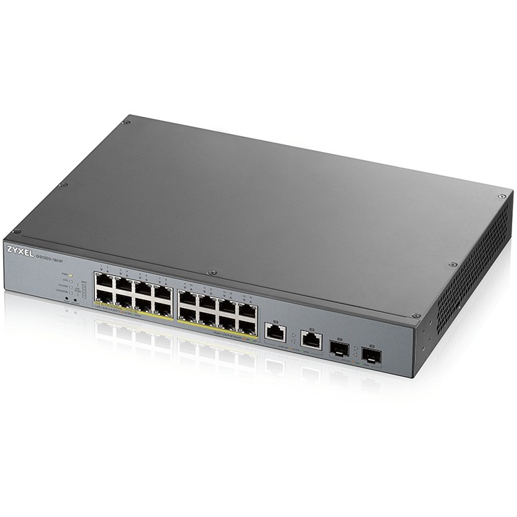 Mrežni switch ZYXEL GS1350-18HP (Managed L2, Gigabit Ethernet, Power over Ethernet, Siva)-2