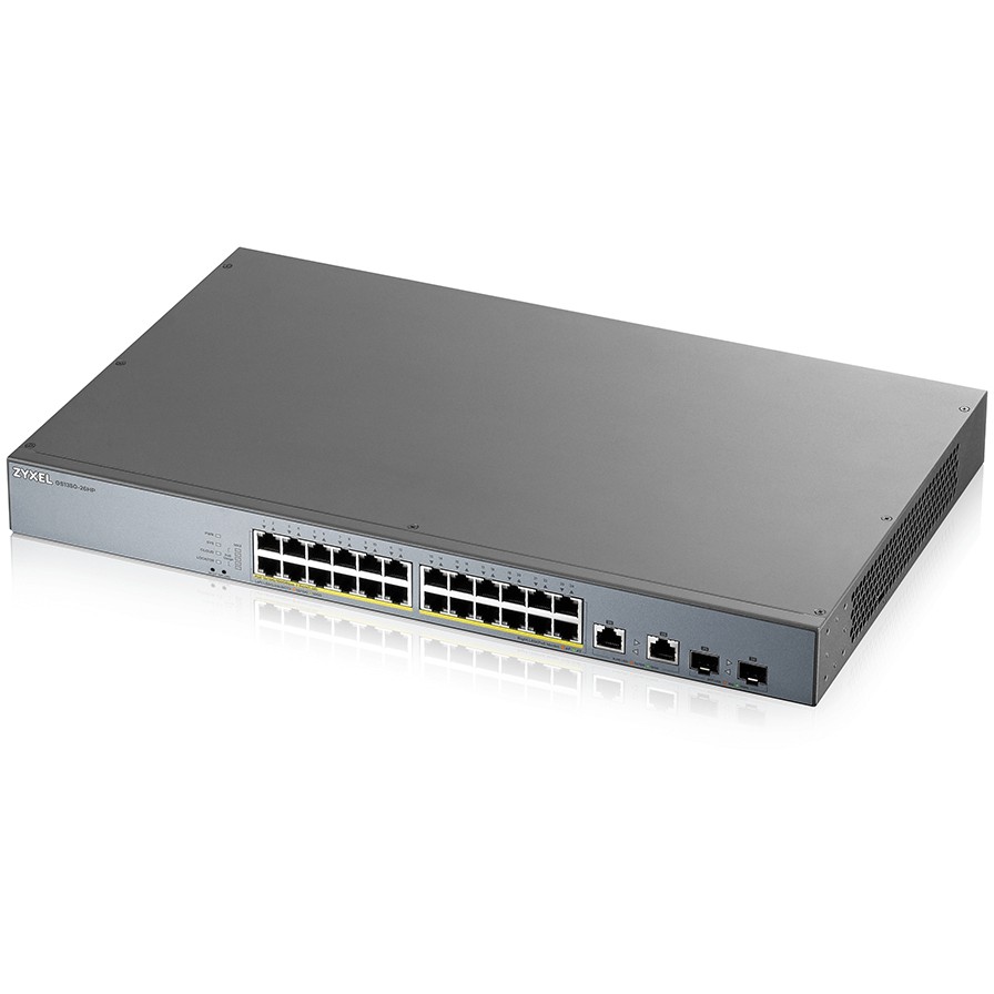 Mrežni switch ZYXEL GS1350-26HP (Managed L2, Gigabit Ethernet, Power over Ethernet, Siva)-1