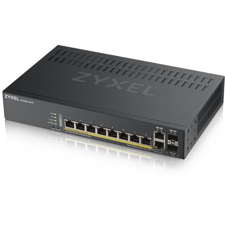 Mrežni switch ZYXEL GS1920-8HPv2 (Managed, Gigabit Ethernet, Power over Ethernet, Crni)-3