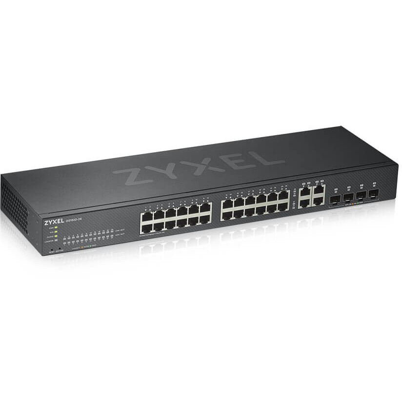 Mrežni switch ZYXEL GS1920-24V2 (24x Gigabit Ethernet, 4x SFP, Managed, Crni)