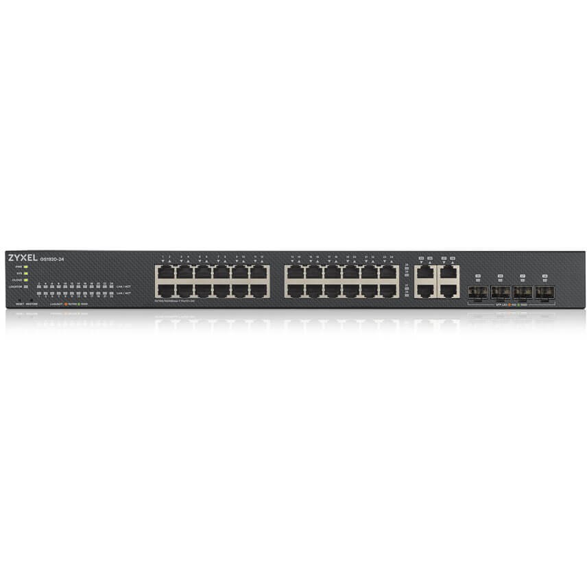 Mrežni switch ZYXEL GS1920-24V2 (24x Gigabit Ethernet, 4x SFP, Managed, Crni)-1