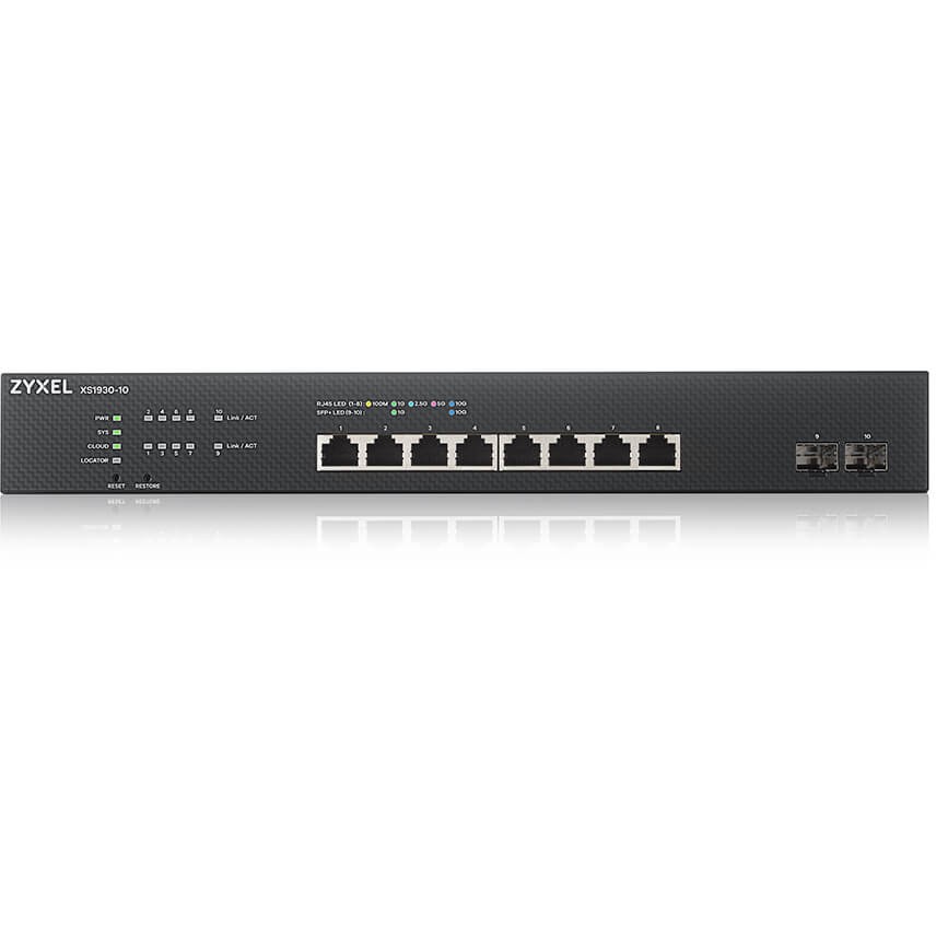 Network switch ZyXEL XS1930-10-ZZ0101F Managed L3 10G Ethernet (8x 10G, 2x SFP+, crna boja)-1