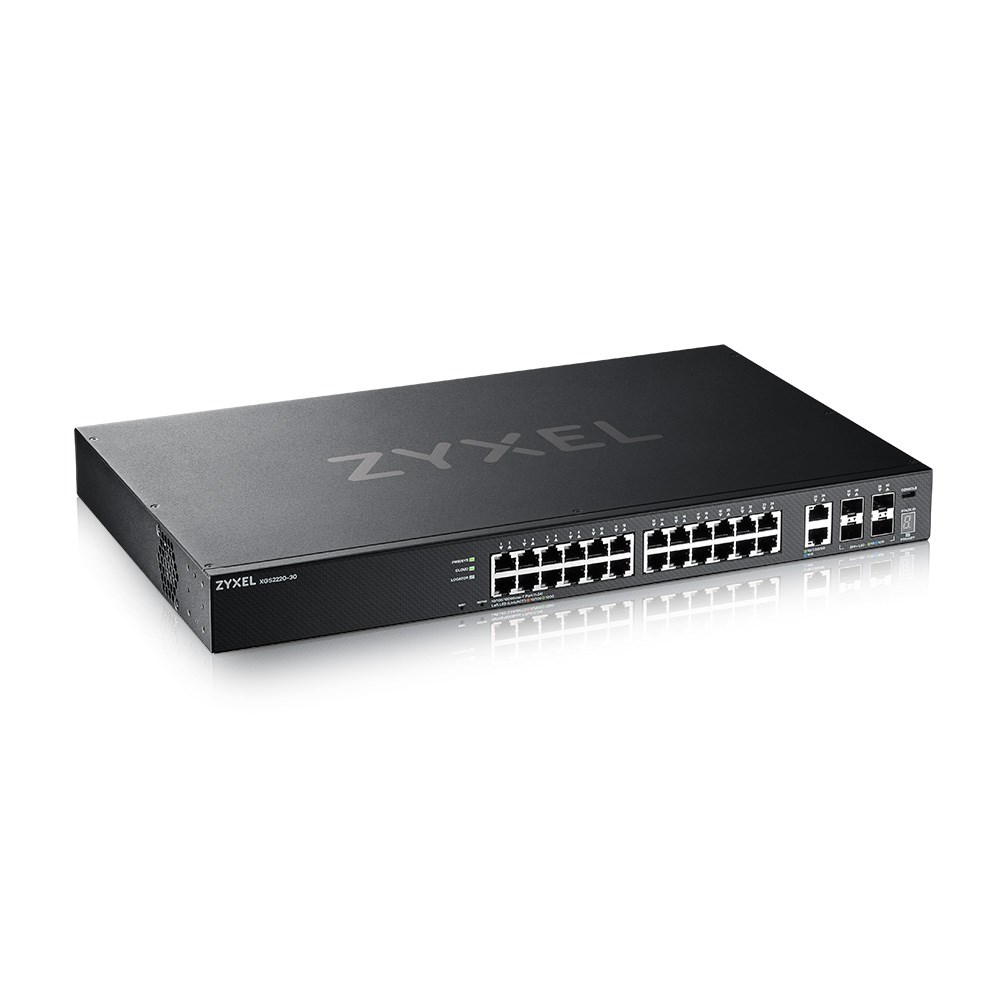 Switch ZyXEL XGS2220-30 Managed L3 Gigabit Ethernet (10/100/1000) Crna-3
