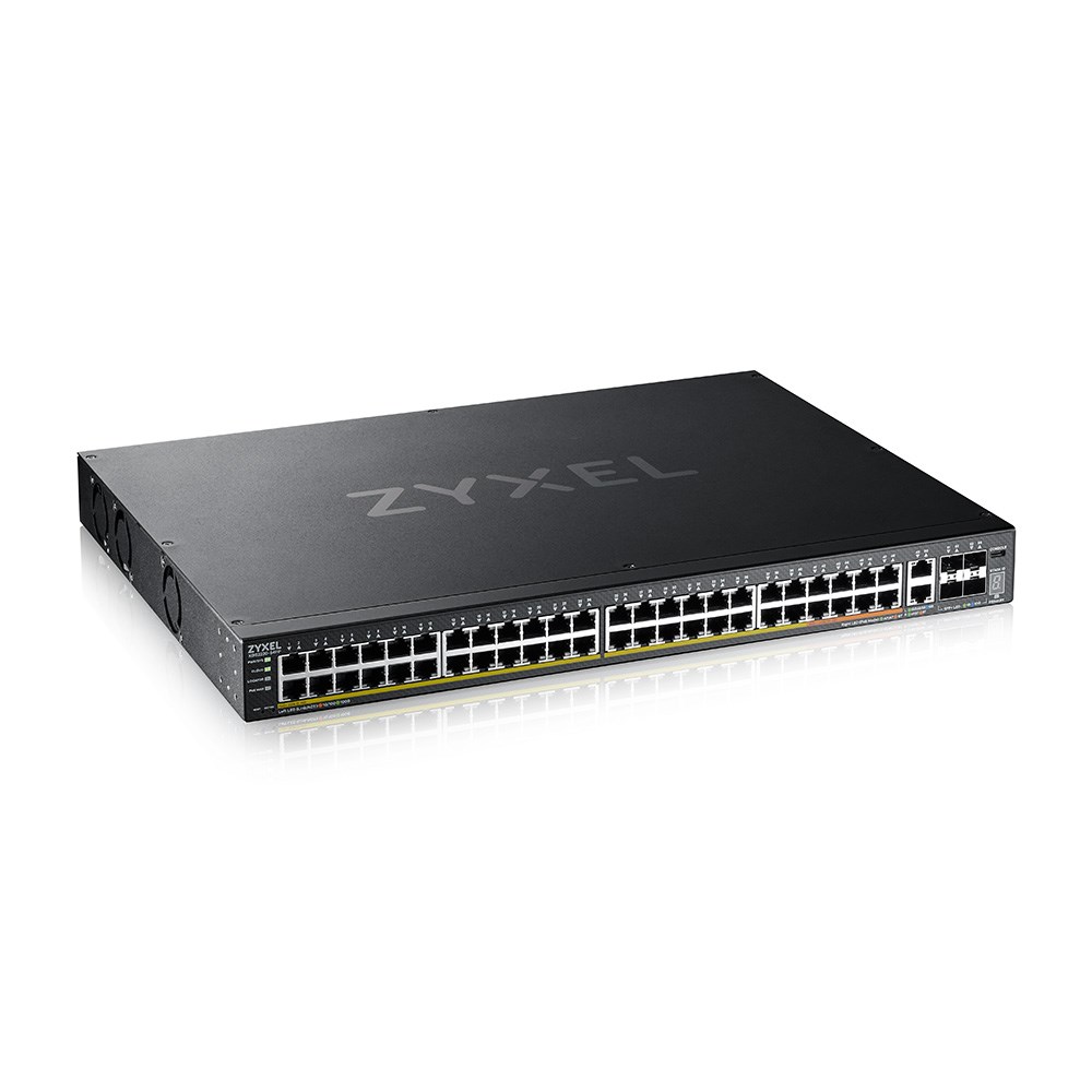 Mrežni switch ZYXEL XGS2220-54FP (managed L3, 48x gigabit PoE, 2x 10G, 4x SFP+, 960W, rackmount)-1