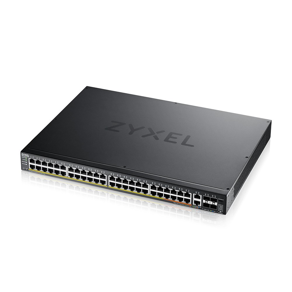 Mrežni switch ZYXEL XGS2220-54FP (managed L3, 48x gigabit PoE, 2x 10G, 4x SFP+, 960W, rackmount)-0