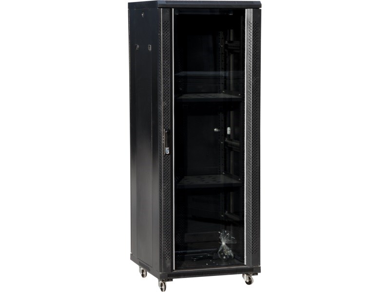 Podni mrežni ormar ALANTEC 42U (tip wall mounted rack, boja crna, materijal čelik, maksimalna nosivost 300 kg, kapacitet 42U)-0