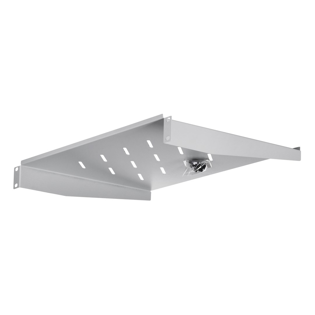 Polica LANBERG AK-1008-S (maksimalna nosivost 20 kg, rack kapacitet 1U, boja siva)-2
