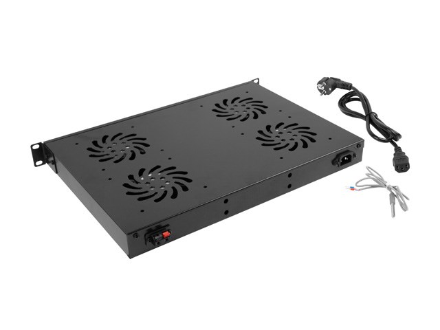 Dodatna oprema za rack LANBERG AK-1503-B (1U, 4 ventilatora, 230 V, 76 W, crna)-0