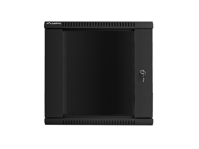 Ormar za ugradnju na zid Lanberg 19'' 12U 600x600mm crni (staklena vrata)-3