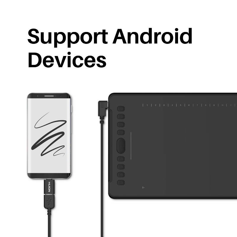 Grafički tablet HUION Inspiroy H1161, 279.4 x 174.6 mm, 8192 razine pritiska-3
