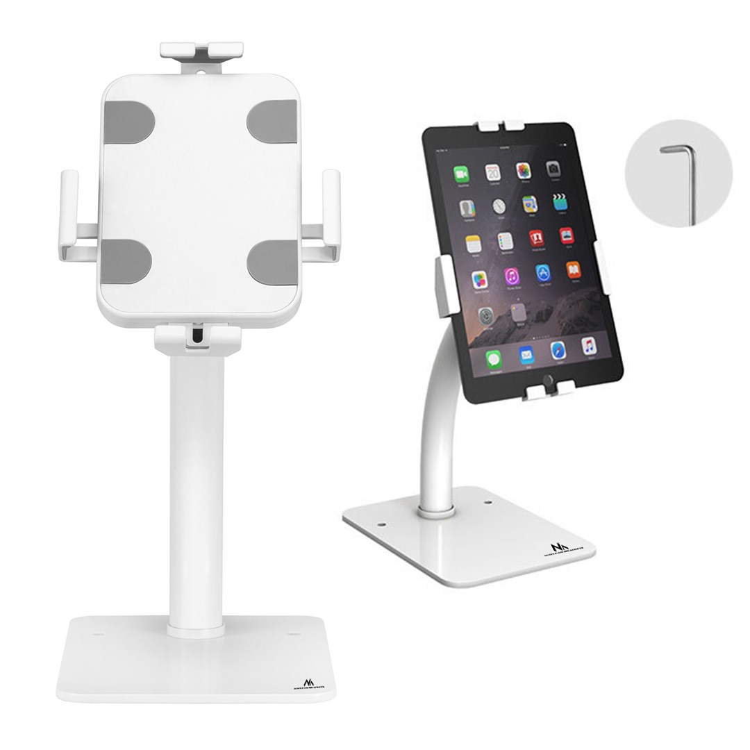 Univerzalni stalak za tablet MACLEAN MC-468W (podesiv za tablete 7.9" - 11", mogućnost montaže na stol ili zid, javni prikaz, čvrst, protuprovalni)-1