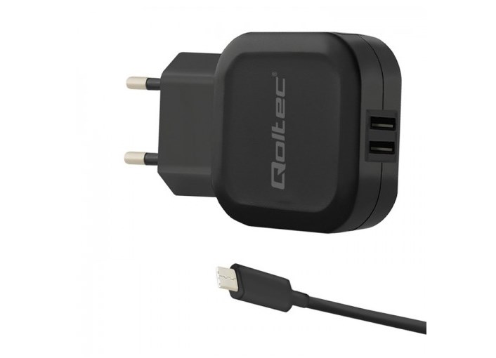 Punjač za mobilne uređaje Qoltec 50188 (crni, unutarnji)-0