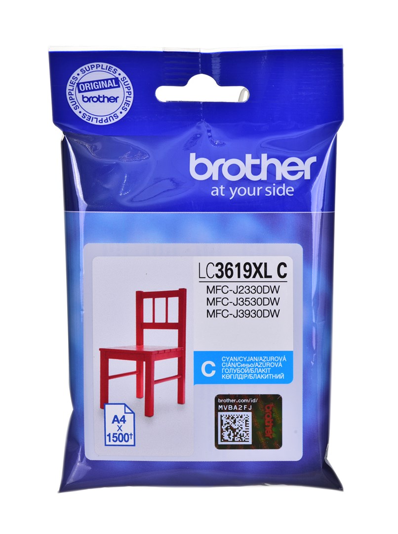 Patrona za tintu BROTHER LC-3619XLC (originalna, cijan)-0