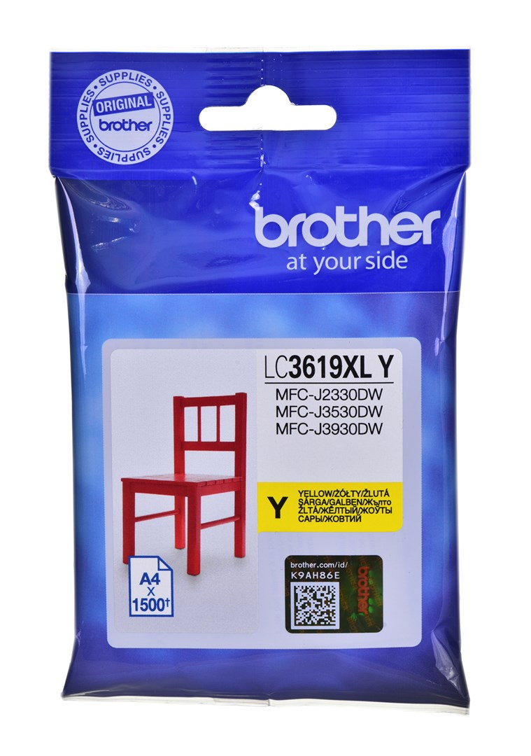Patrona za tintu BROTHER LC-3619XLY (originalna, žuta)