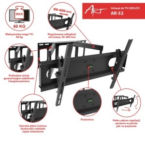 Nosač TV-a ART AR-44 (14-42", 35 kg)-4