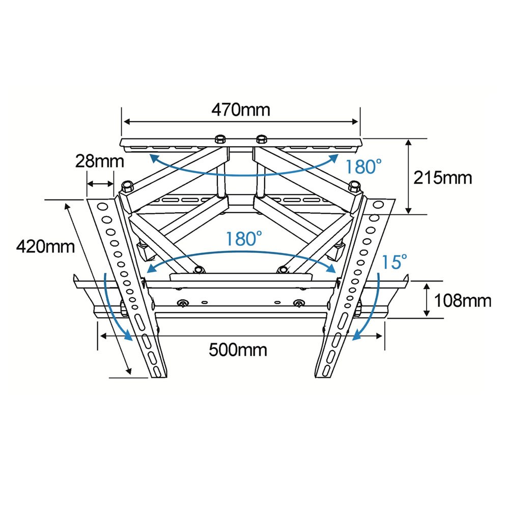 Nosač za TV ESPERANZA ERW004 (26-70", do 55 kg)-9