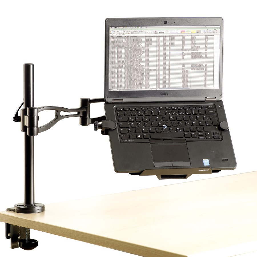 Flat panel mount arm FELLOWES Vista Shoulder (adjustable clamps, internal LTE wireless modem, steel, cable management, maximum screen size 43.2 cm, maximum weight capacity 4.5 kg, panel mounting interface 75 x 75 mm, panel mounting interface 100 x 100 mm)-6