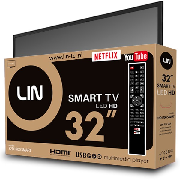 TV LIN LED 32D1700 (81 cm, HD, Smart TV, DVB-S/C/T/T2, jamstvo 2 god)-1