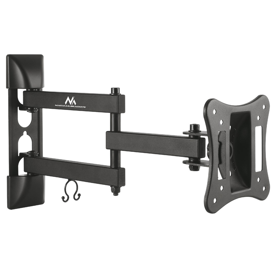 Nosač za TV/monitor zidni MACLEAN MC-719 (13"- 27", do 15 kg, nagib -20°+ 20°, zakret 180°)-0
