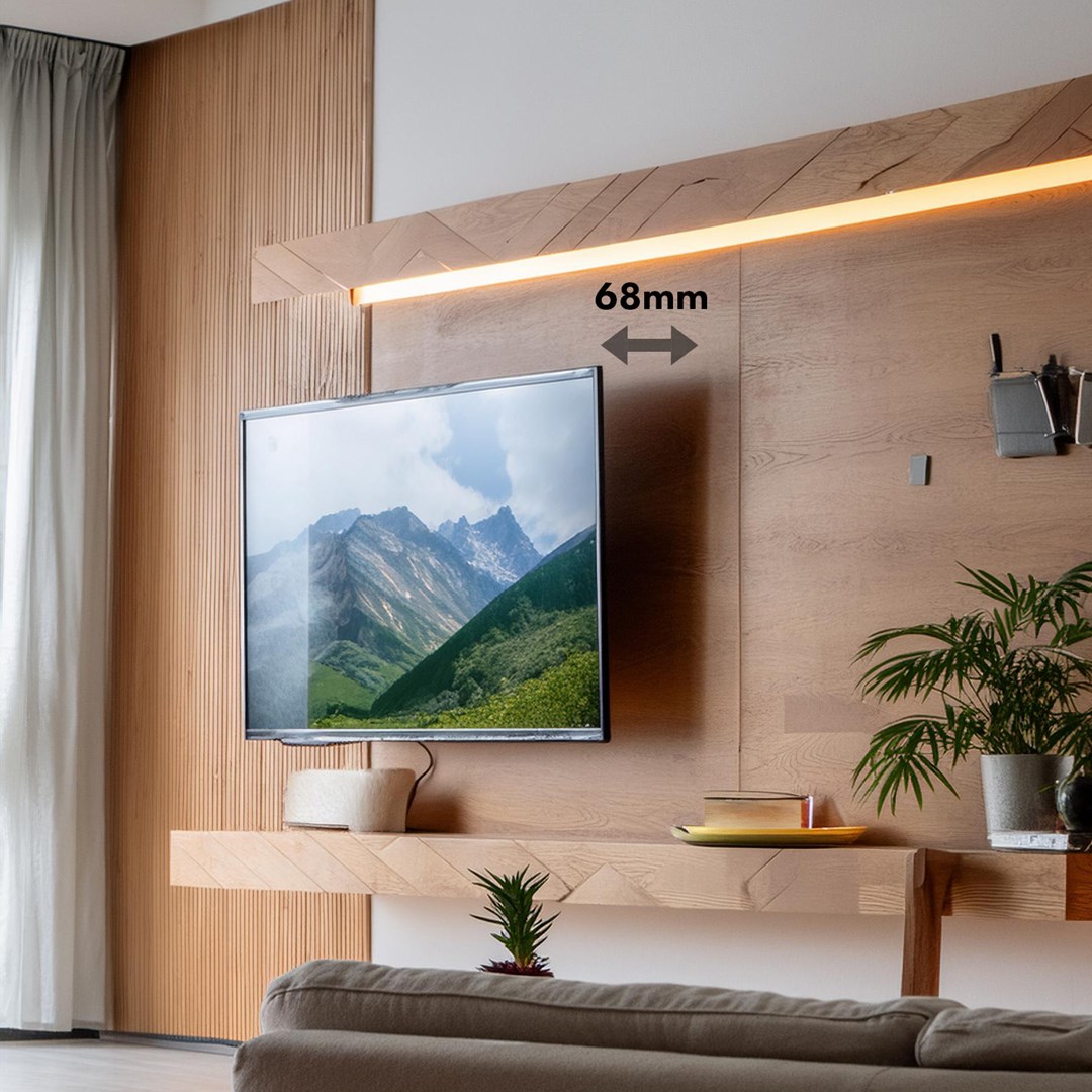 Zidni nosač za televizor MACLEAN MC-422 (za ekrane od 43"-100", maksimalna VESA 800x400, nosivost do 120kg, nagib +/-15°, uključuje libelu)-12