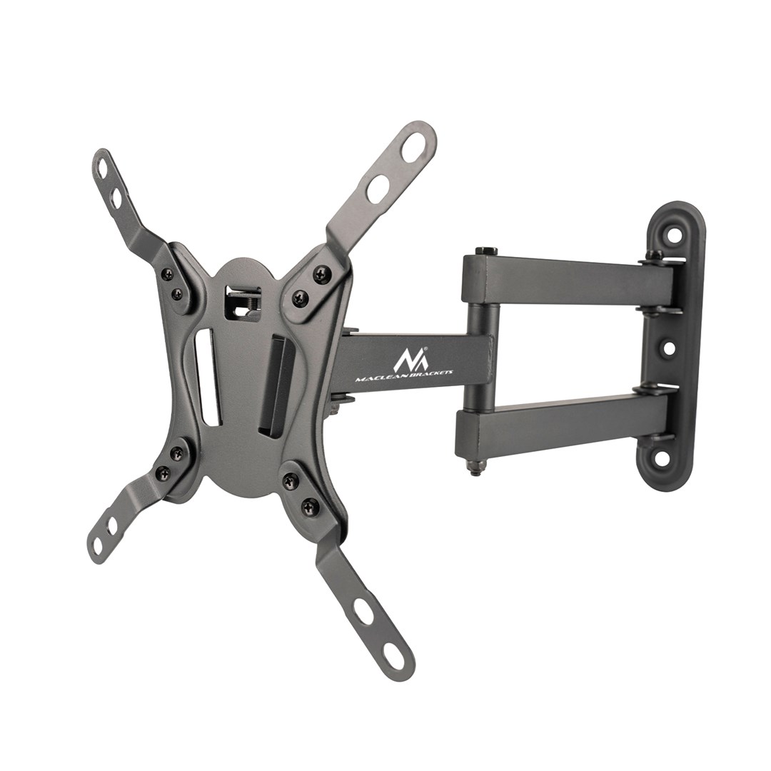 Televizijski nosač MACLEAN MC-418 (Za 23"-43" televizore, maksimalna težina 30kg, VESA 200x200, podesiv, rotirajući, crna)-3