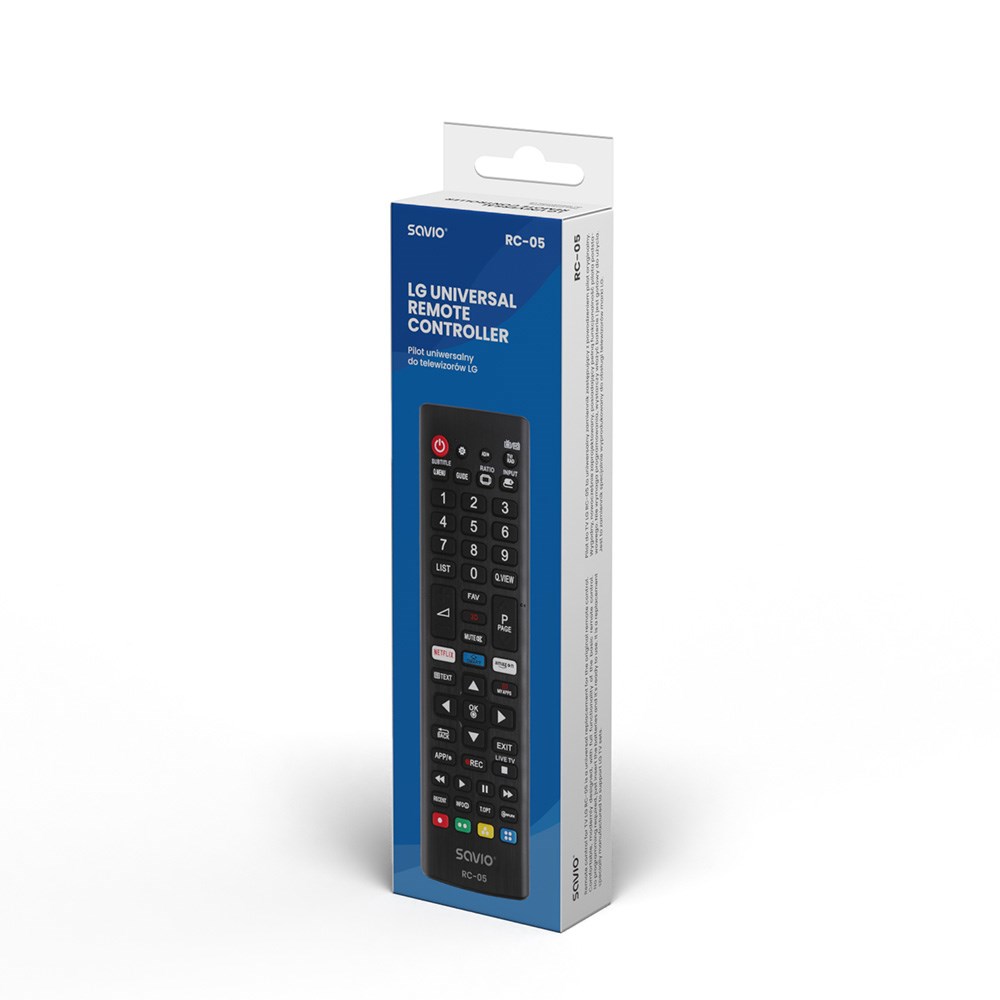 Daljinski upravljač SAVIO RC-05 zamjenski za LG TV-3