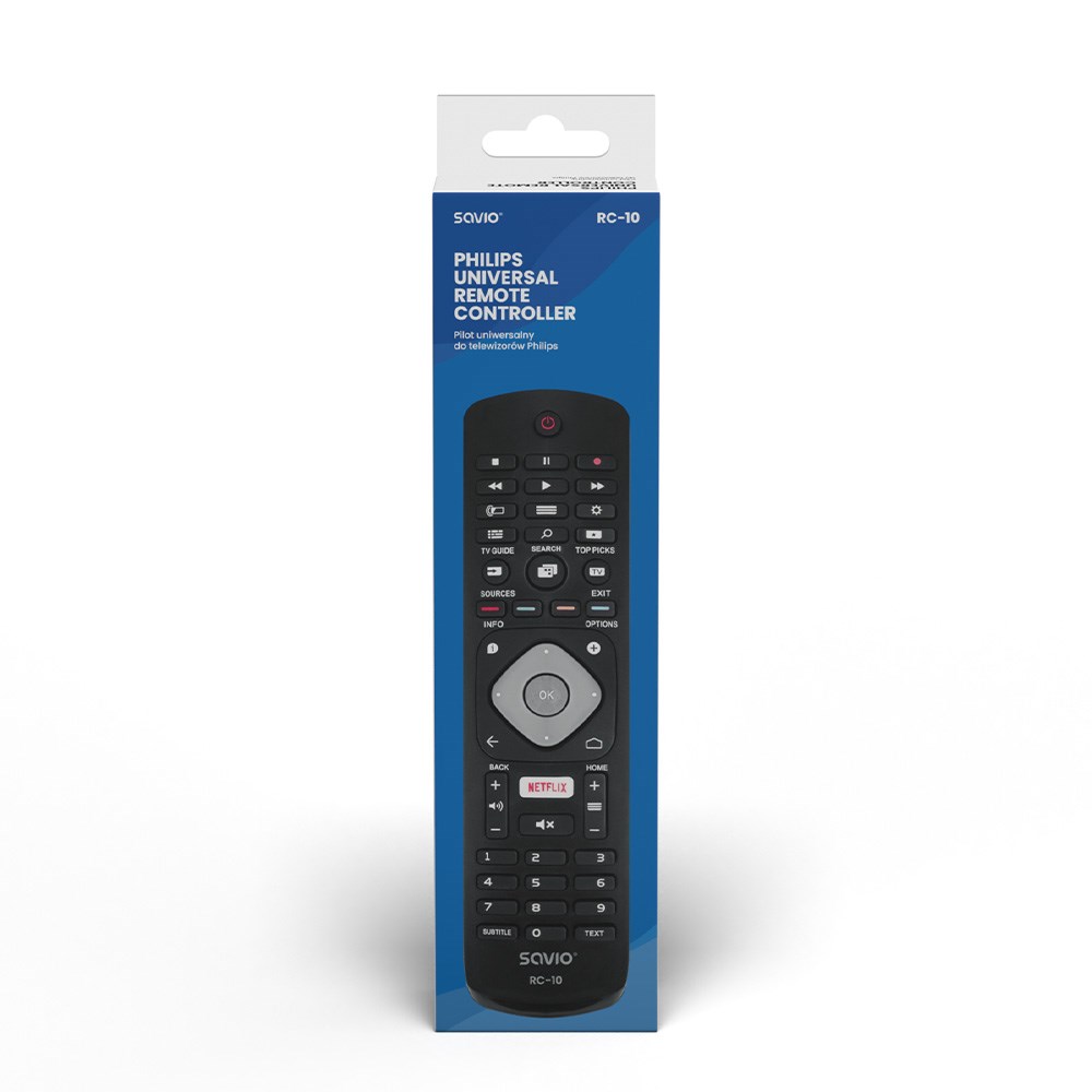 Daljinski upravljač SAVIO RC-10 zamjenski za Philips TV-2