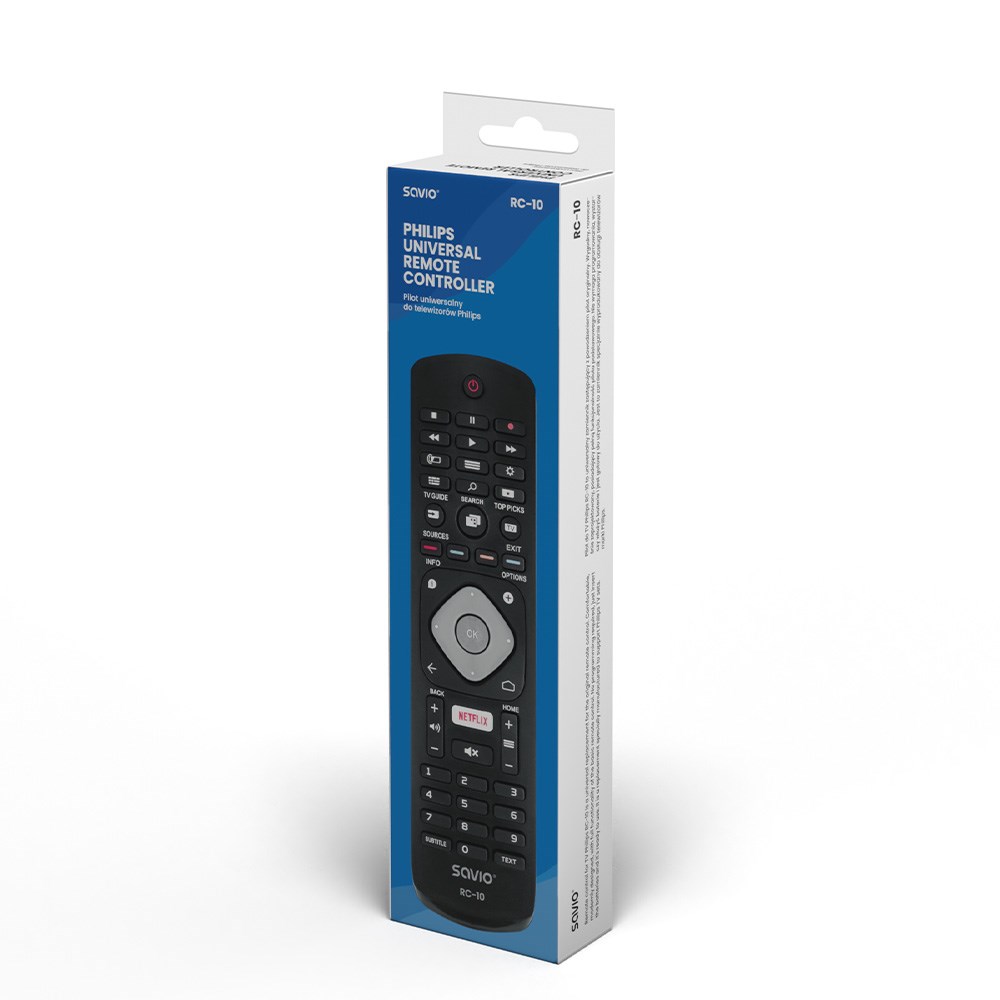 Daljinski upravljač SAVIO RC-10 zamjenski za Philips TV-3