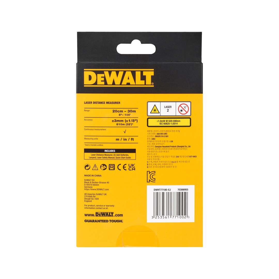Daljinomjer DEWALT DWHT77100-XJ-8