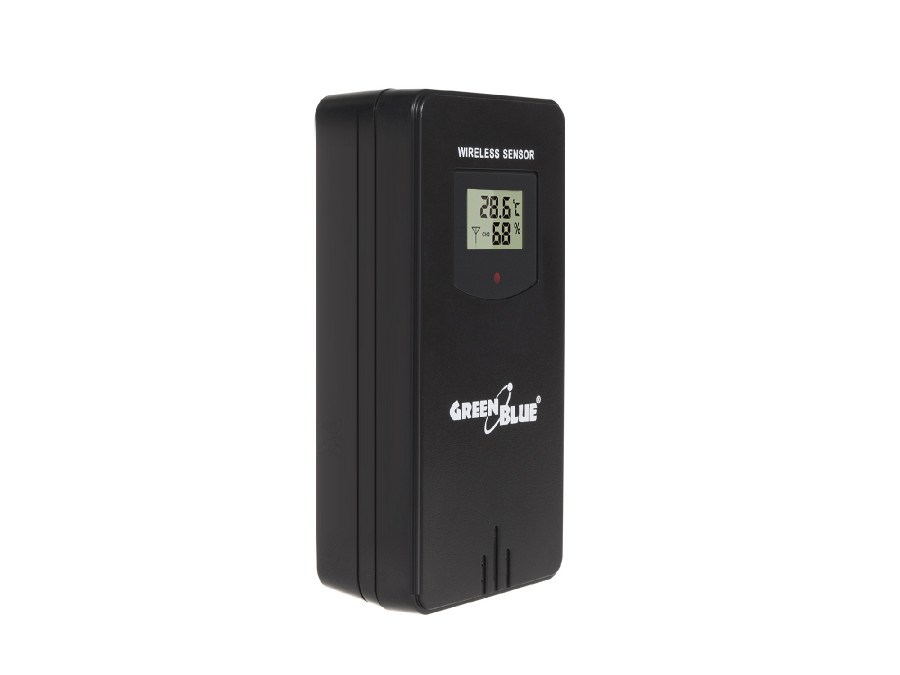 Digitalna meteorološka stanica Greenblue GB526 (crna, baterijska)-1