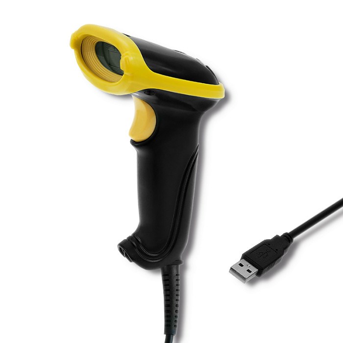 Laserski čitač QOLTEC 50867 (1D, 2D, USB) crna