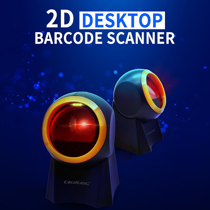 Skener barkodova QOLTEC 50857 (1D, 2D, stolni, žičani)-6