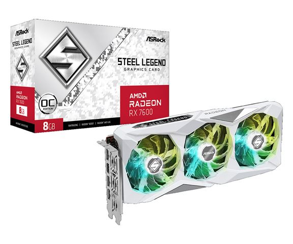 Karta graf. Asrock RX 7600 Steel Legend OC 8GB-1
