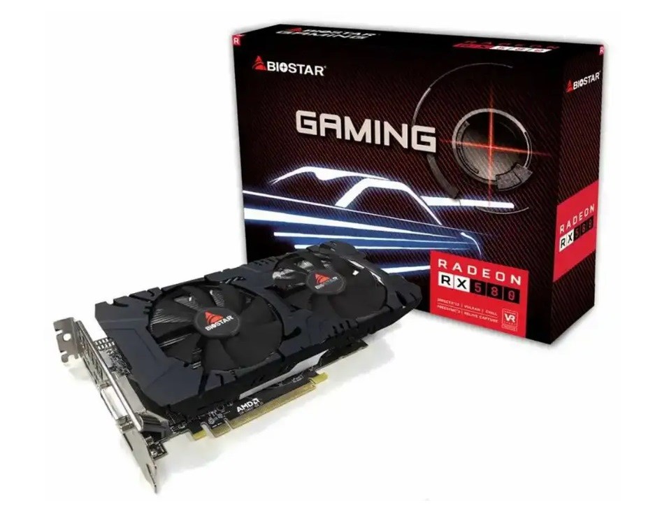 Grafička kartica BIOSTAR Radeon RX 580 (8GB, AMD Radeon RX 580, 256 bit)-0