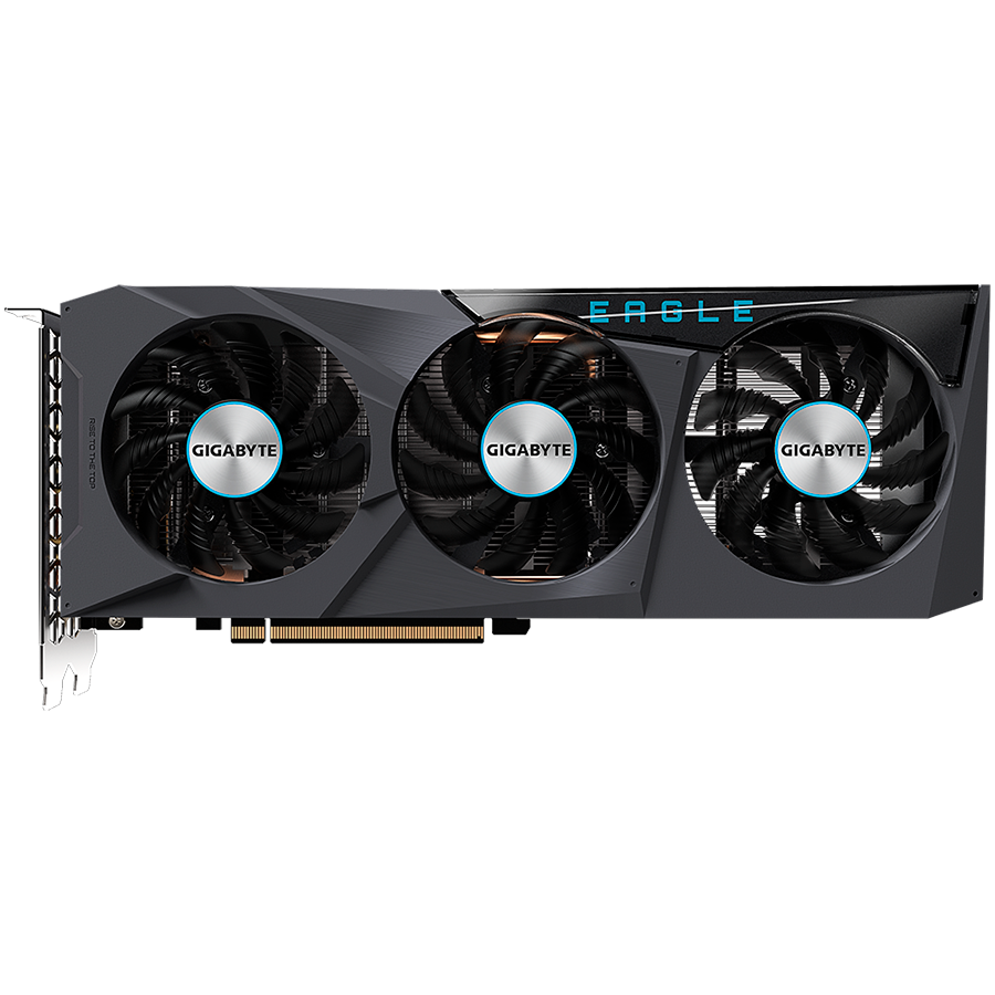 GIGABYTE Video Card AMD Radeon RX-6600 EAGLE, 8GB GDDR6 128bit, PCI-E 4.0 x8, 2xHDMI, 2xDP, WINDFORCE 3X, Retail-3