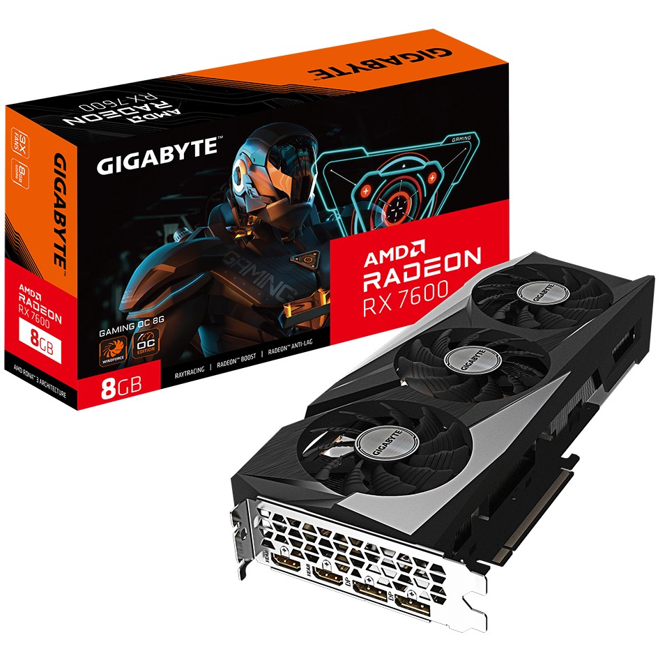 Grafička kartica GIGABYTE Radeon RX 7600 GAMING OC 8G (AMD, 8 GB GDDR6)-8