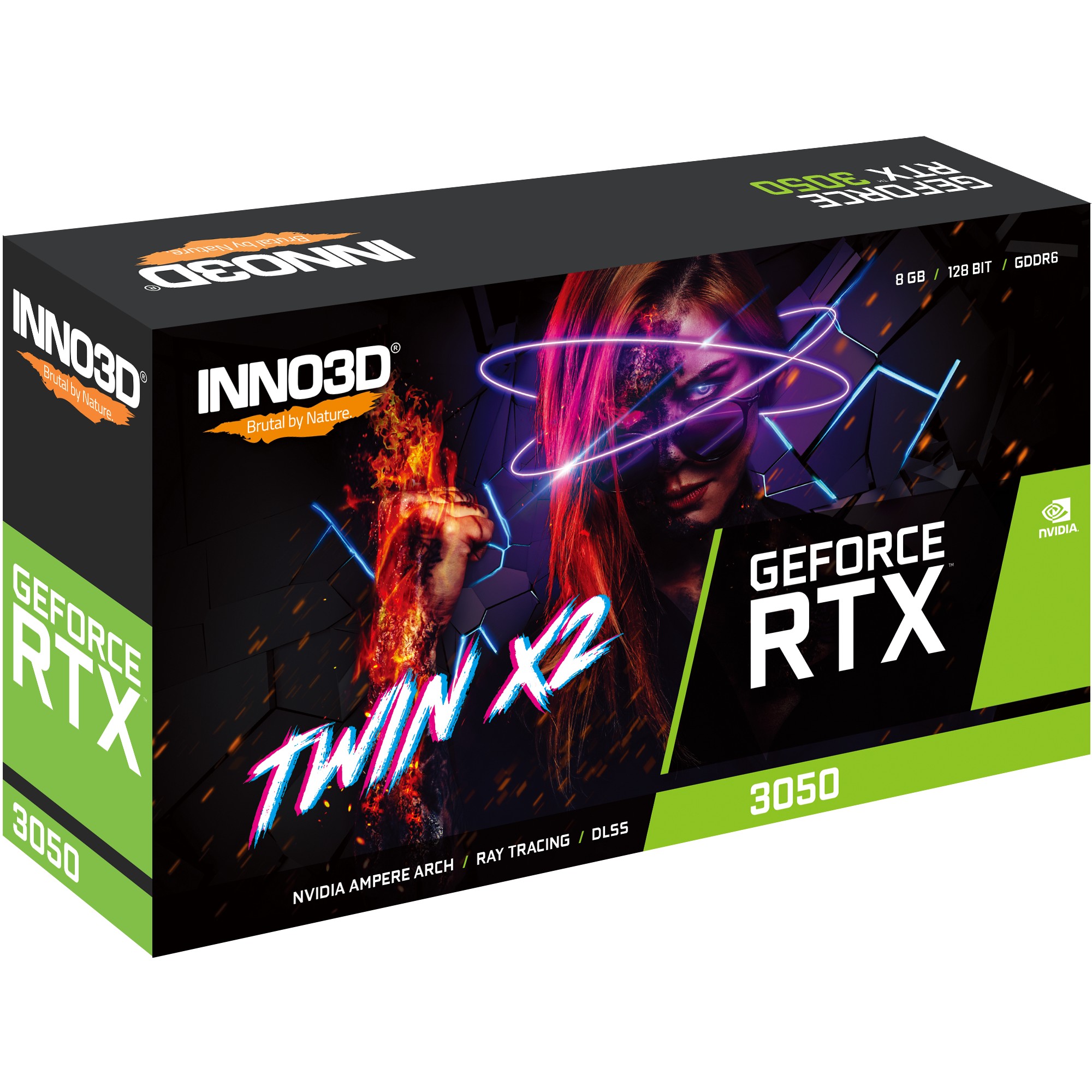 Inno3D GeForce RTX 3050 Twin X2 NVIDIA 8 GB GDDR6-13