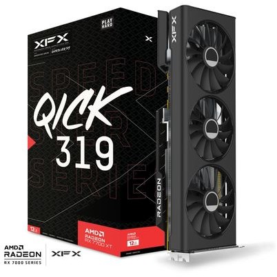 Grafička kartica XFX Speedster QICK 319 Black Edition AMD Radeon RX 7700 XT 12 GB GDDR6-2